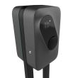 Stația de încărcare pentru vehicule electrice Etrel Pro, cu o putere de până la 22 kW, cu cablu sau bornă de încărcare tipul 2. Alegerea ideală pentru acasă sau, mai ales, la birou ori în cadrul unor proiecte speciale. 