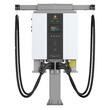 Stație de încărcare rapidă mașini electrice Athena DC 60kW. 
Design compact, de tip Wallbox, pentru scenarii publice și semi-publice.