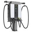 Stație de încărcare rapidă mașini electrice Athena DC 60kW. 
Design compact, de tip Wallbox, pentru scenarii publice și semi-publice.